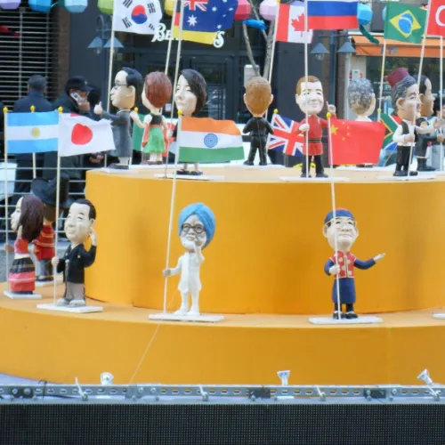 ソウル　G20の飾り