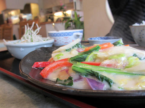 白菜とエビのクリーム煮