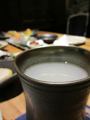 蕎麦焼酎の蕎麦湯割り
