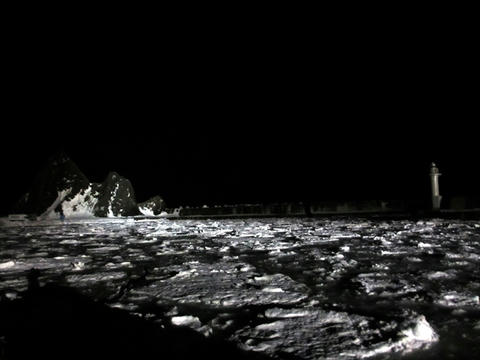 夜の流氷