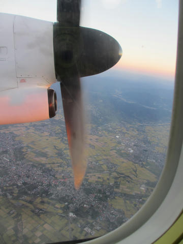飛行機から