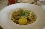 Les deux Blueのパスタ