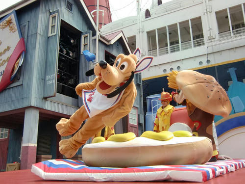 「Hot dog！」(←byミッキーw)