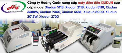 máy đếm tiền xiudun chính hãng Hoàng Quân