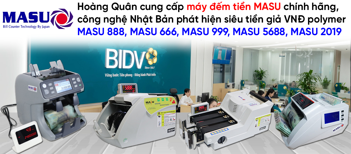 Máy đếm tiền MASU Nhật Bản