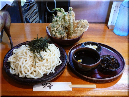 冷しざる天ぷら付