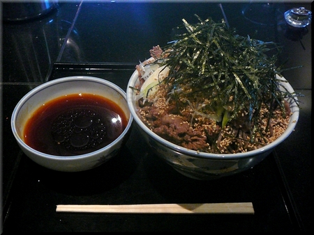 冷たい肉そば（大盛り）