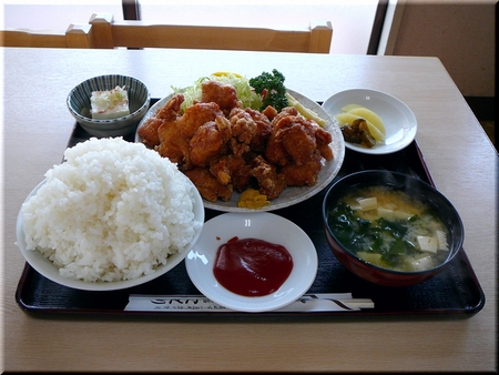 からあげ定食(大盛り)