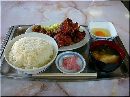 かきとりから定食（ドンブリ）