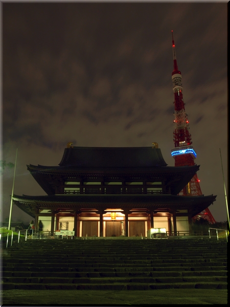 増上寺・大殿＆東京タワー