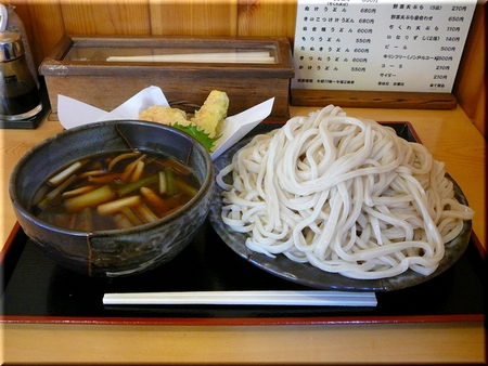 きのこつけ汁うどん＋野菜天ぷら