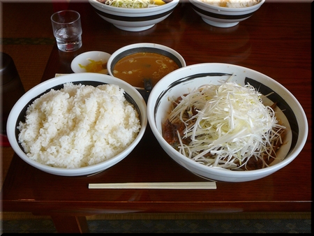 レバスタミナ焼き定食（おかずＷ・てんこ盛り）