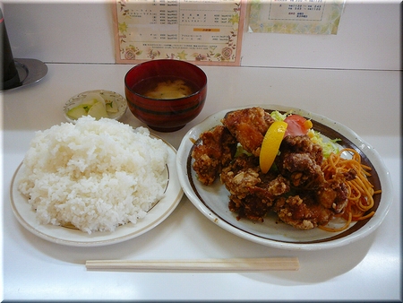 とりからあげ定食（大盛り）