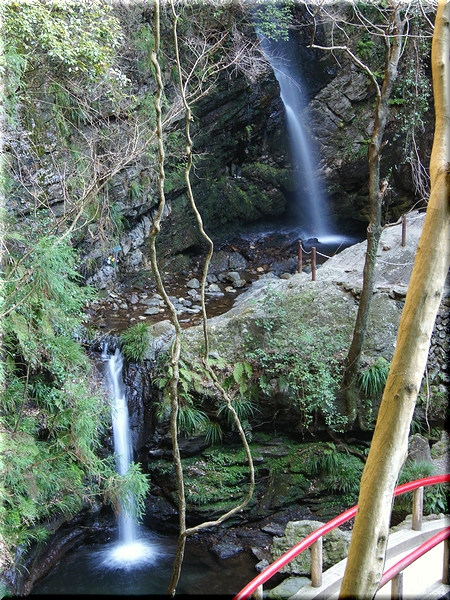 黒山三滝(くろやまさんたき)<br><br>埼玉県入間郡越生町は県立黒山自然公園を流れる3つの滝の総称。<br>それぞれ、男滝(おたき/10m)・女滝(めたき/5m)・天狗滝(20m)。