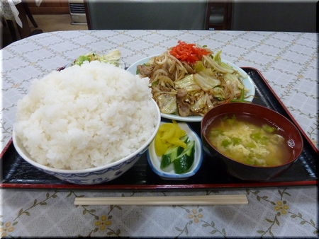 野菜炒め定食（ご飯・おかず大盛り）