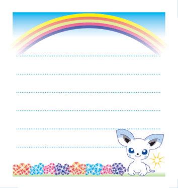 hihuahua image. Free scratch paper of Tsuyu and Rainbow.