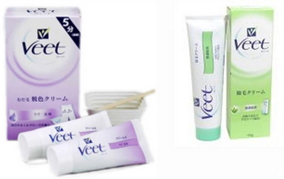 むだ毛脱色クリーム