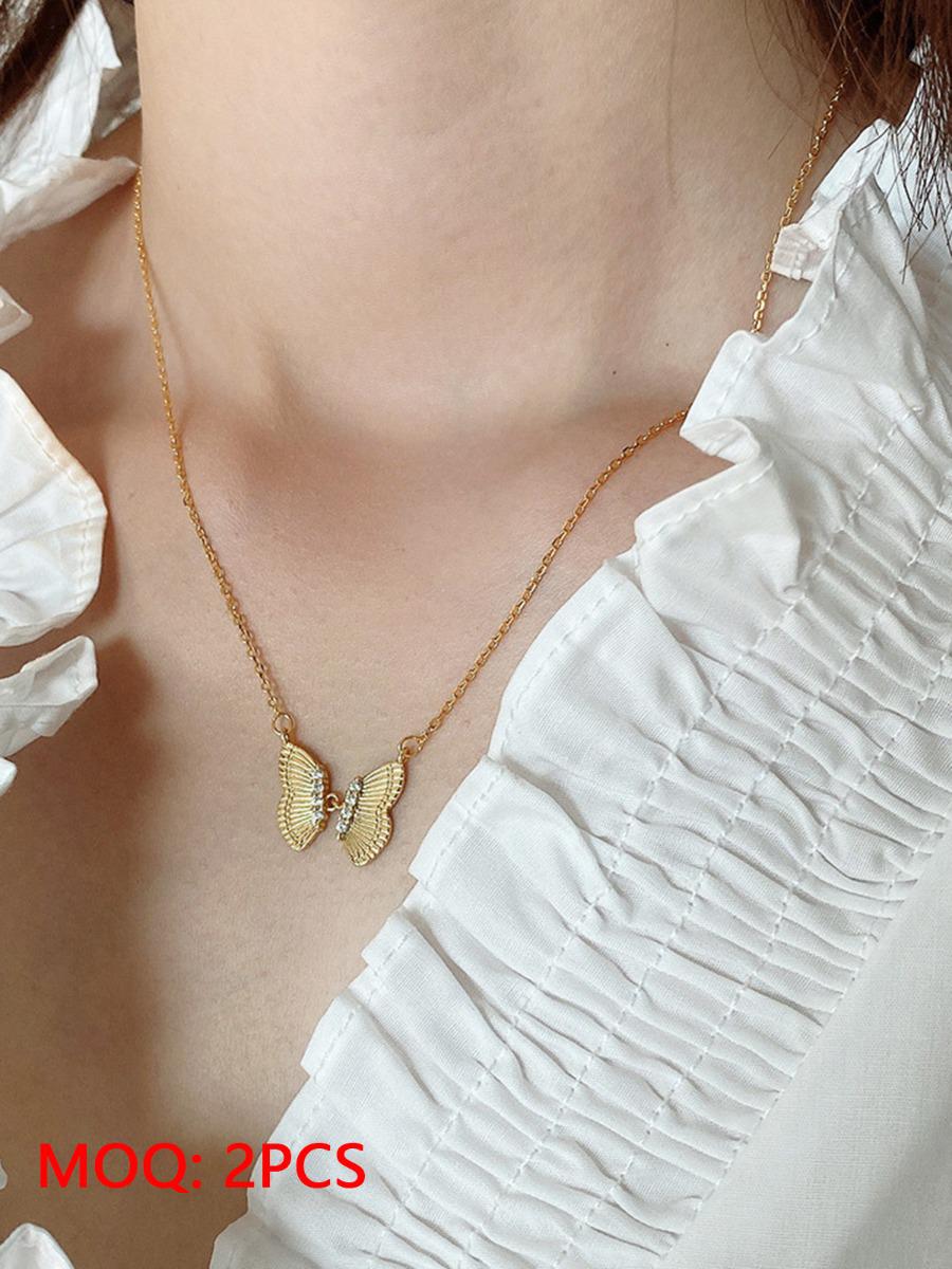 shestar wholesale butterfly pendant 925 sterling silver necklace