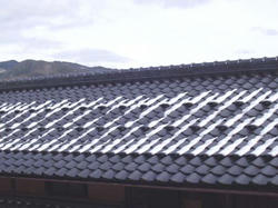 屋根の残雪