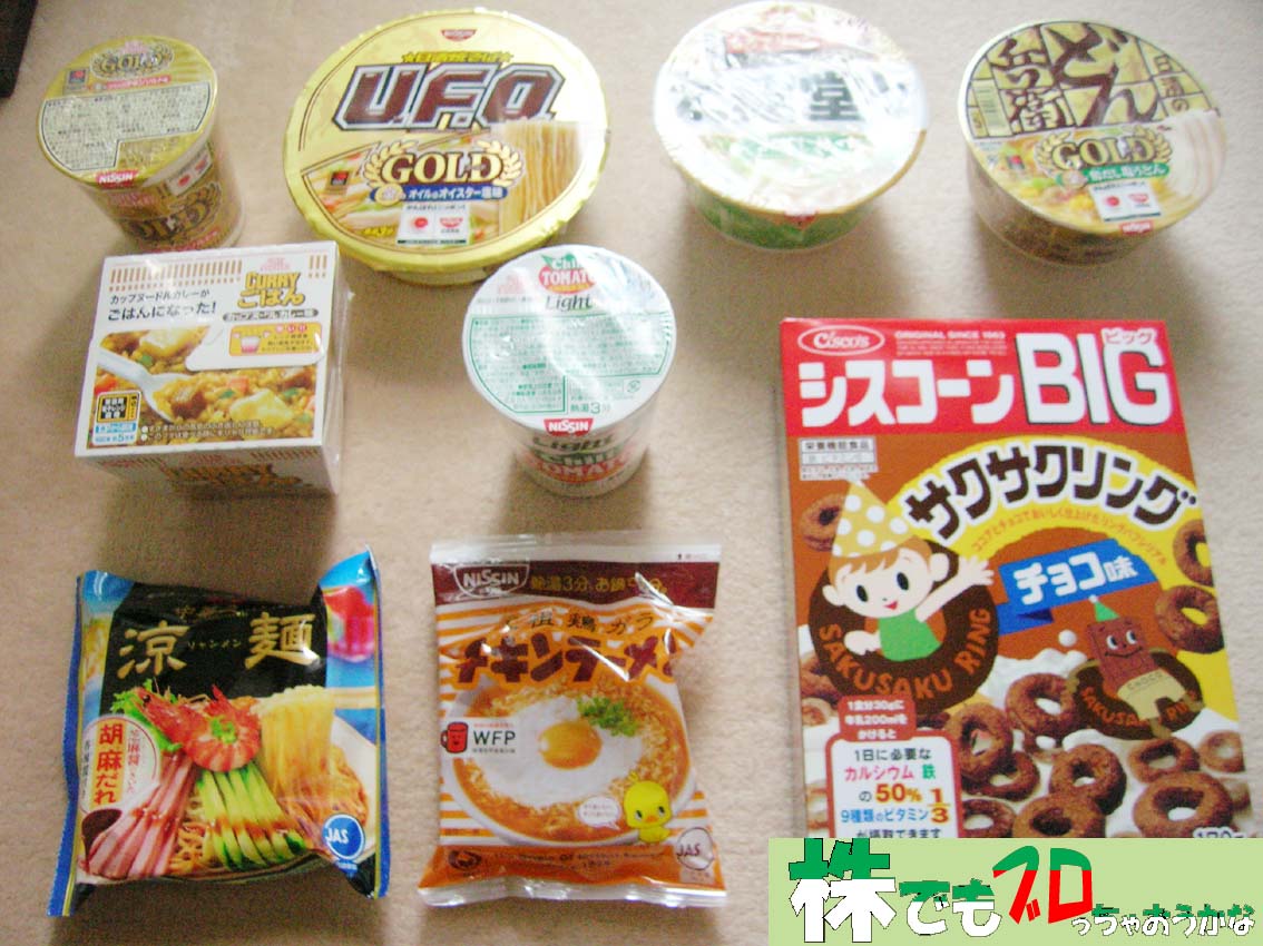 即席めんの詰め合わせ｜日清食品ホールディングス株主優待