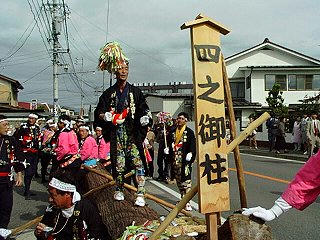 990926_1_沙田神社御柱大祭・里曳き（松本市）