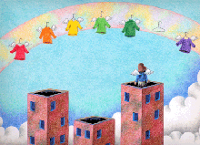 Fantasy picture - 「Washing weather」