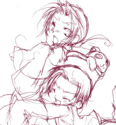 下描き