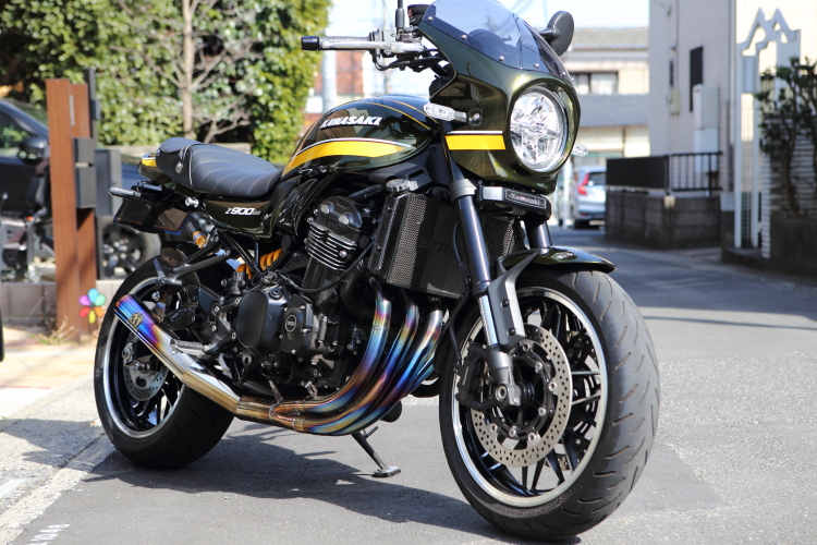 Z900RSのボルトをチタンボルトに交換