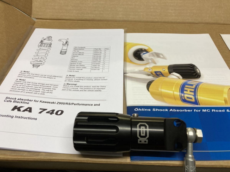 Z900RSのオーリンズKA740