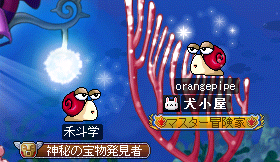 泳いでるんです