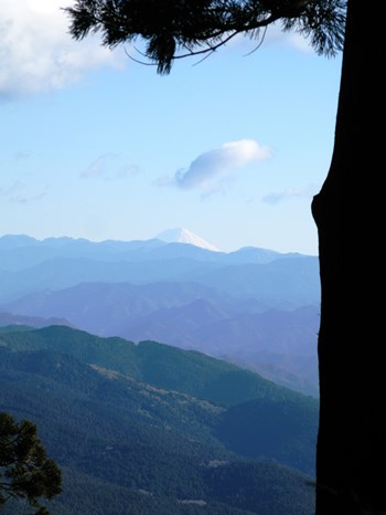 富士山遥拝所から見た富士山