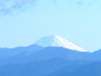 富士山遥拝所から見た富士山（望遠）