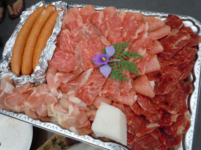 バーベキュー　肉
