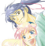 青とピンクのこらぼ