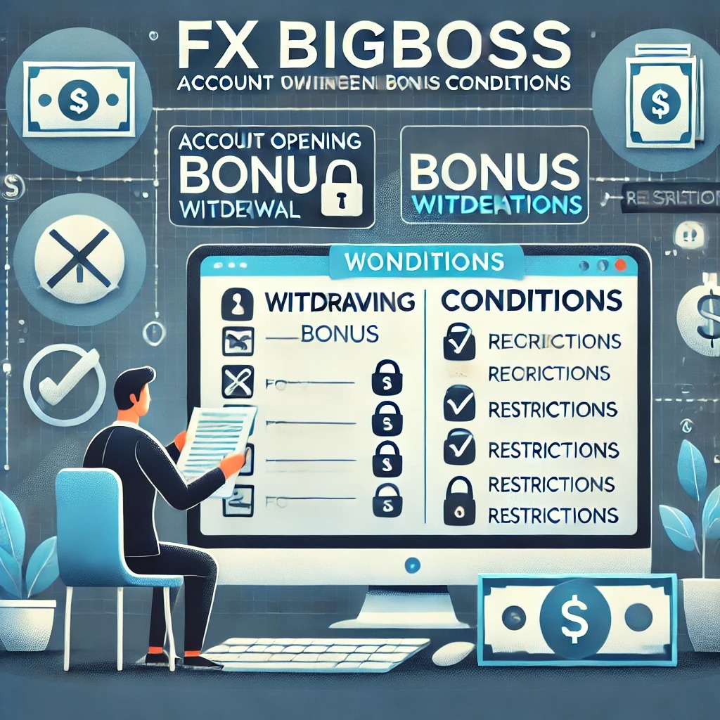 BigBossの口座開設ボーナス出金条件