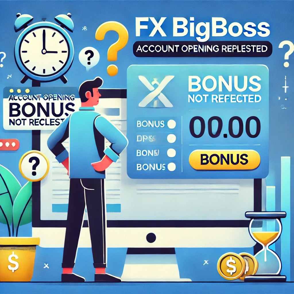 BigBossの口座開設ボーナスが反映されない場合の対処法