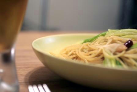 キャベツとアンチョビのスパゲティー