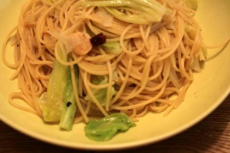キャベツ・アンチョビのパスタ