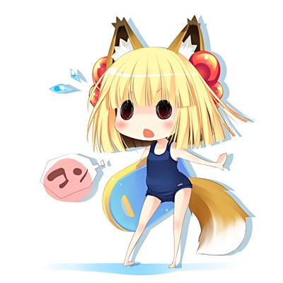 スク水のコンちゃん（オリジナル）