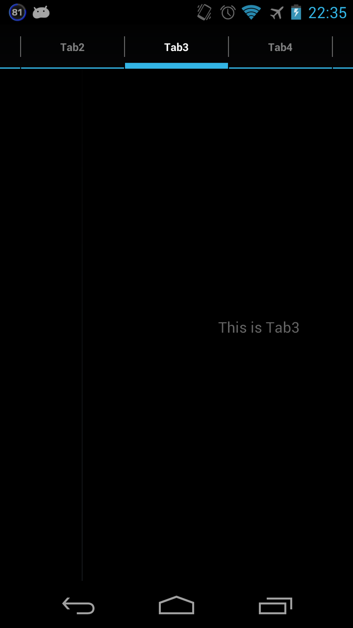 ViewPagerExtensionsで簡単に左右スライドのタブを作る