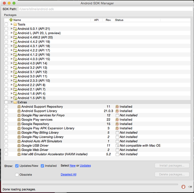 Android SDK Manager