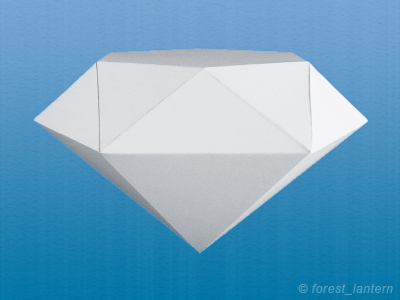 ペーパーダイヤモンドの完成図の写真