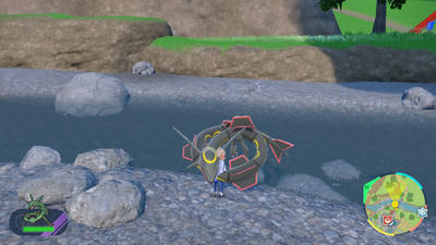 【ポケモンSV】色違いのレックウザがプレイヤーの側におります