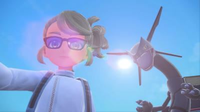 【ポケモンSV】色違いのレックウザと青空と私と