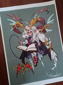 カラーコピーで印刷したイラスト