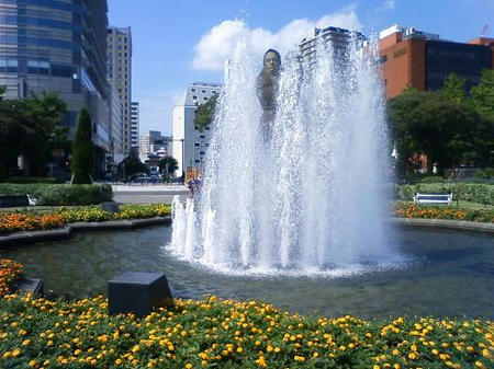 山下公園の噴水