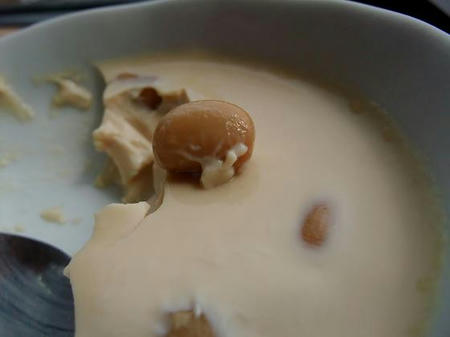 もろみが入った醤油プリン