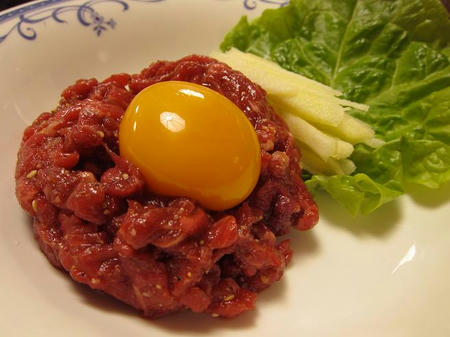 焼肉レストラン あおぞら　ユッケ
