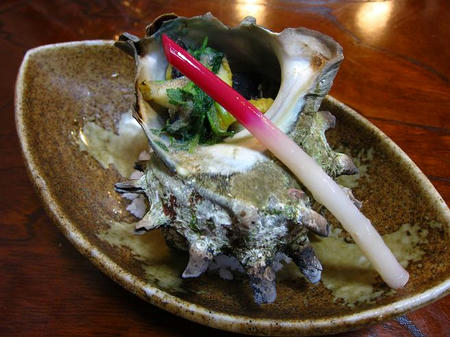 お食事処 樹　サザエつぼ焼き