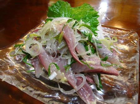 お食事処 樹　イワシのたたき